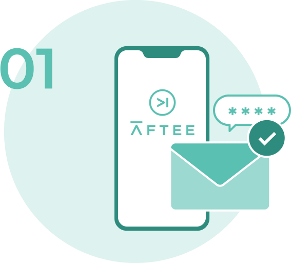 步驟一：使用 AFTEE先享後付 結帳的步驟示意圖片